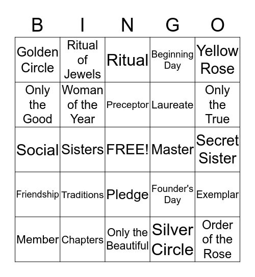 You're Among Friends Bingo Card