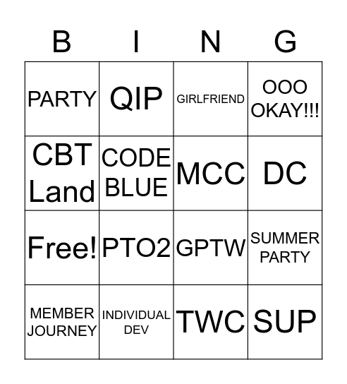 CEMB BINGO Card