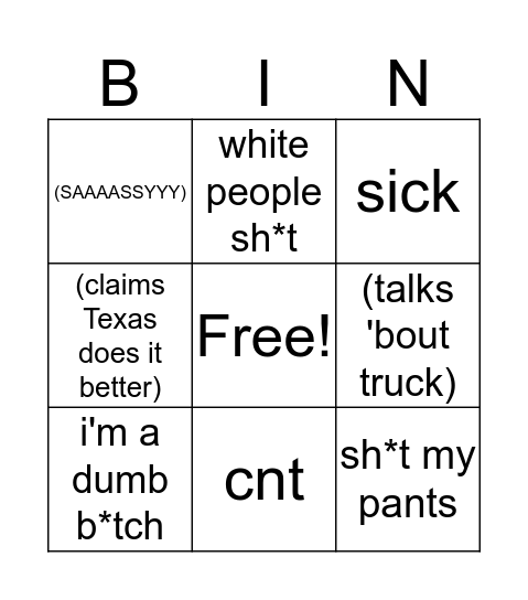 What's Mitchell Gonna Say? Bingo Card