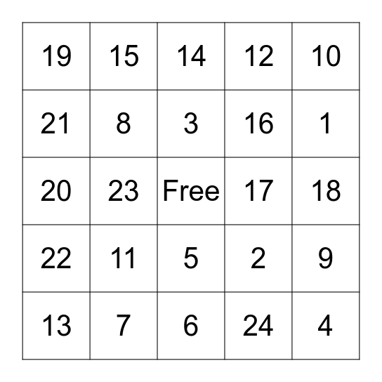 Bingo: Nutrition & Exercise in Pregnancy Bingo Card