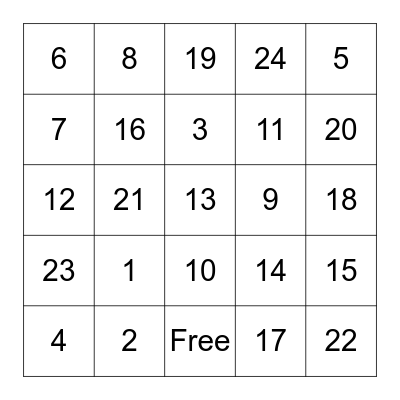 Bingo: Nutrition & Exercise in Pregnancy Bingo Card