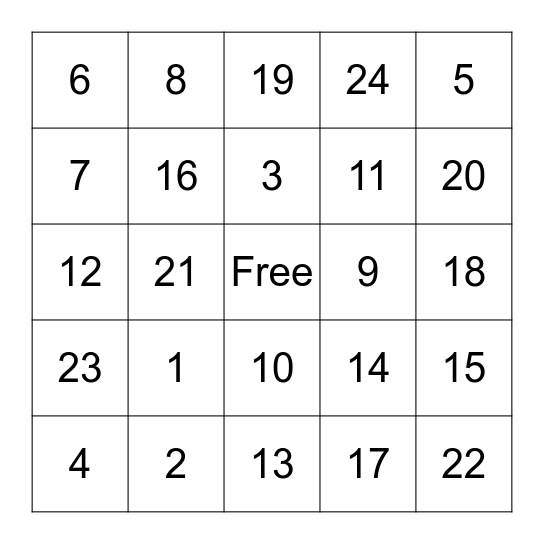 Bingo: Nutrition & Exercise in Pregnancy Bingo Card