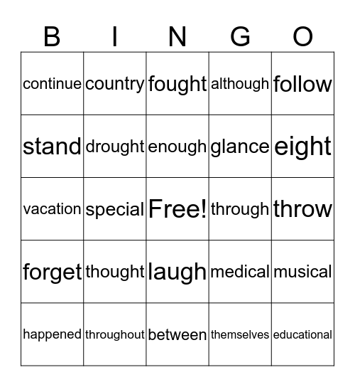 Bingo Card