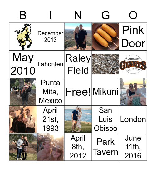 Katie+Spen's Engagement BINGO!!!! Bingo Card