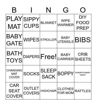 Bump Bingo Card