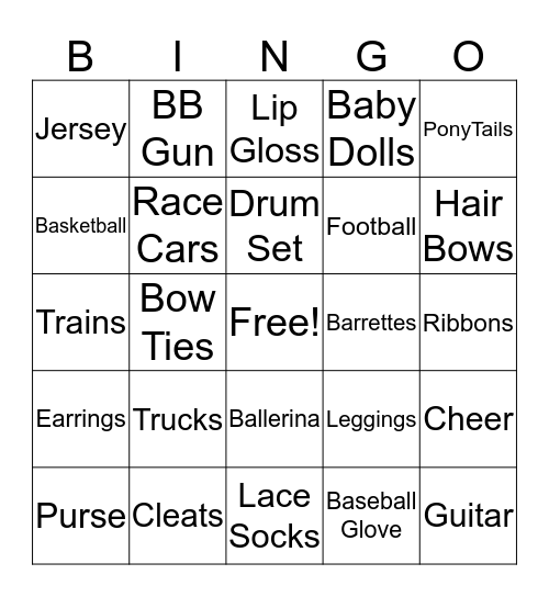 Baby Thompson Bingo Card