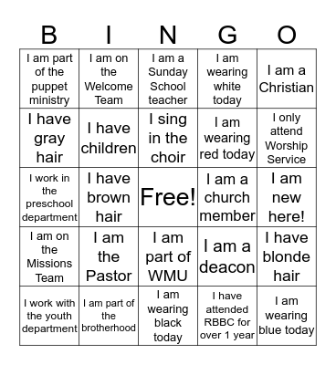 Get To Know Ya BINGO! Bingo Card