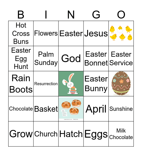 Easter Bingo Card