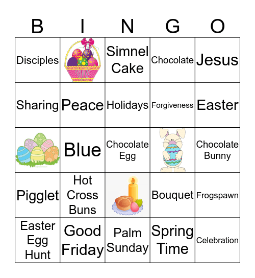 Easter Bingo Card