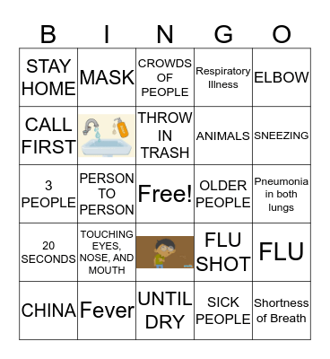 CORONAVIRUS Bingo Card