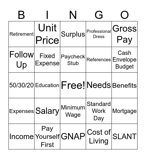 $kills To Play The Bills Bingo Card