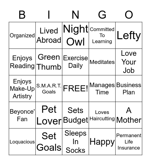 Business, Beauty and Beyond Bingo Card