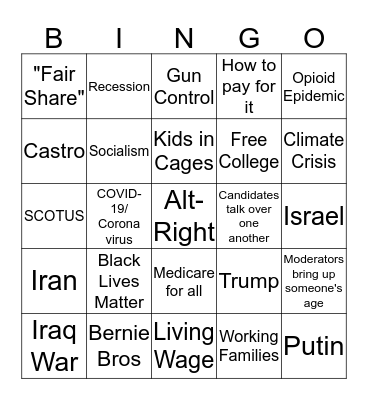 Bingo 3 Bingo Card
