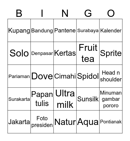 Bingo yuqi Bingo Card