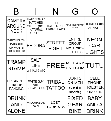 ELLIS SQUARE BINGO! Bingo Card