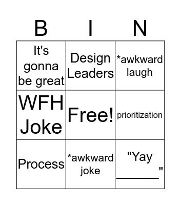 Dr. Design Bingo!  Bingo Card