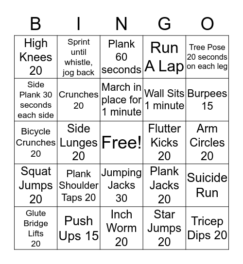 Pup Running Bingo! Bingo Card