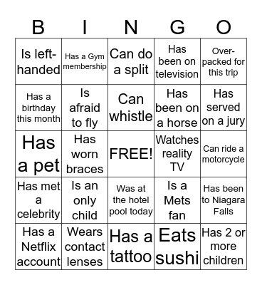 Yeraida & Lloyd Wedding Bingo Card