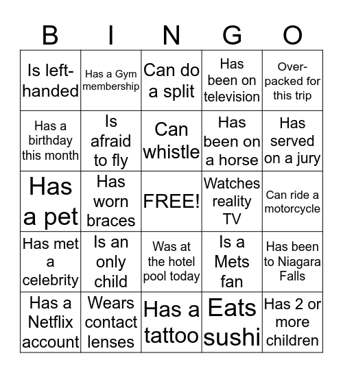 Yeraida & Lloyd Wedding Bingo Card