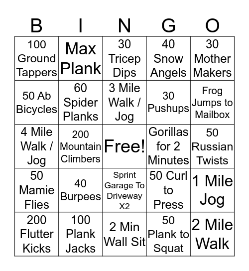 iStroll Warner Robins BINGO!! Bingo Card
