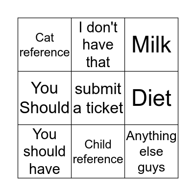 Mrkt/Tect Bingo Card