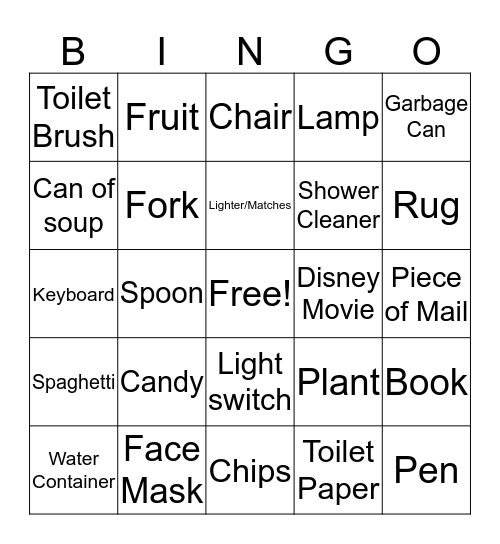 Remote Bingo Card