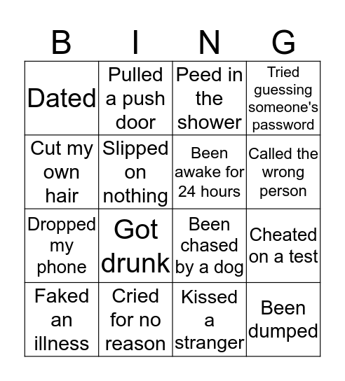 KHALI-BINGO Card