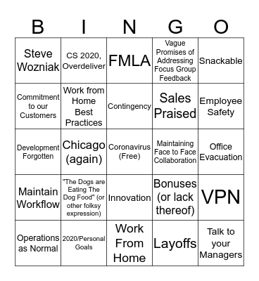 RIP Simon Bingo Card