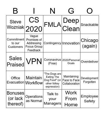 RIP Simon Bingo Card