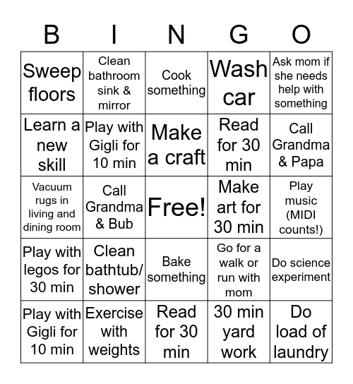 Global Pandemic Bingo!!! Bingo Card