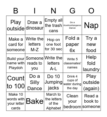 BOREDOM BINGO Card