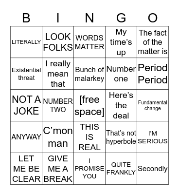 B                     I                     D                     E                      N Bingo Card