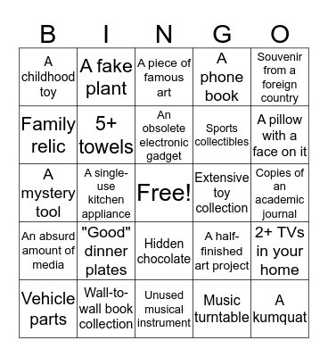Colleague Bingo Card