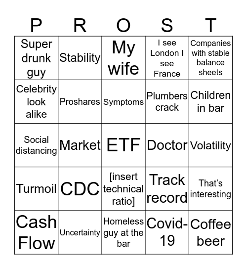 Sim on CNBC Bingo Card