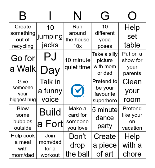 Clio Kiddo Bingo  Bingo Card