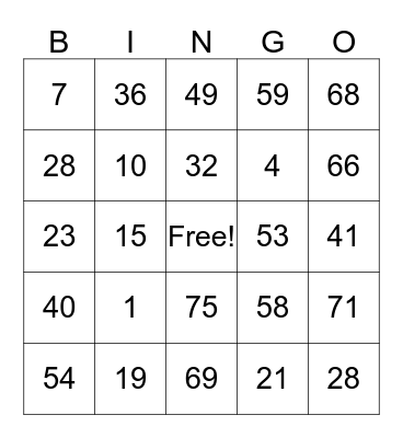 INSERT YOUR GAMERTAG Bingo Card
