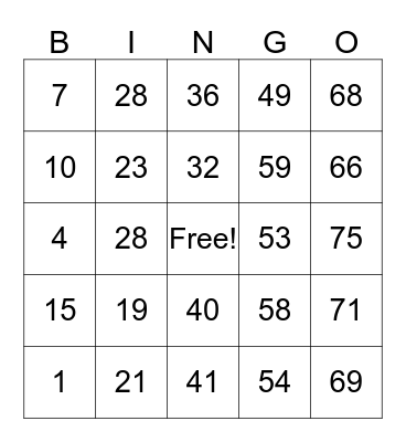 INSERT YOUR GAMERTAG Bingo Card