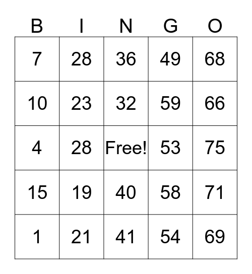 INSERT YOUR GAMERTAG Bingo Card