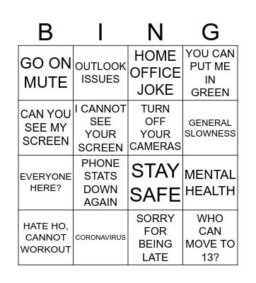 WB BINGO Card