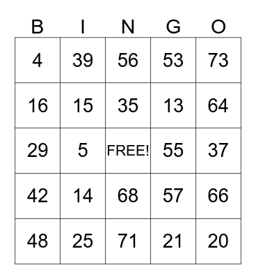 Flowserve PMC Safety Bingo Card