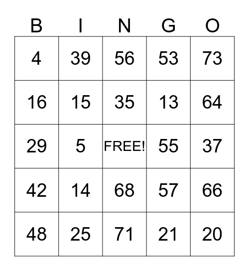 Flowserve PMC Safety Bingo Card