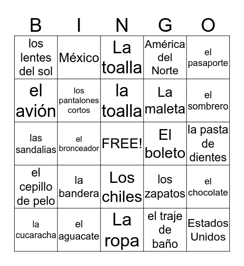 Bingo Card