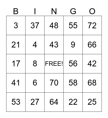 Flowserve PMC Safety Bingo Card
