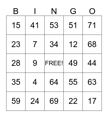 Flowserve PMC Safety Bingo Card