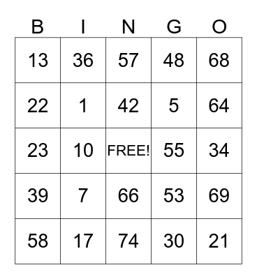 Flowserve PMC Safety Bingo Card