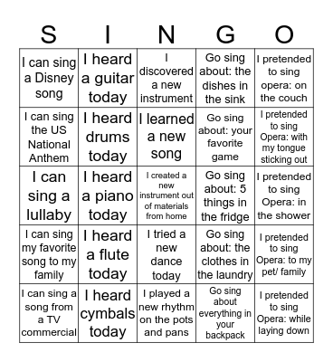 Sing-Instruments-New-Go Silly-Opera Bingo Card