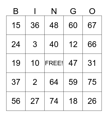 Flowserve PMC Safety Bingo Card