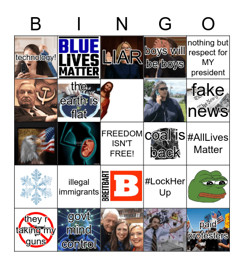 vast right-wing conspiracies Bingo Card