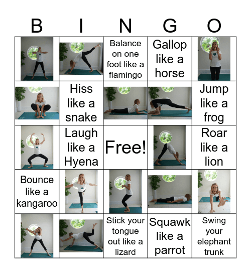 Zoo Adventure Bingo  Bingo Card