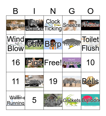 What is that Sound? Bingo Card
